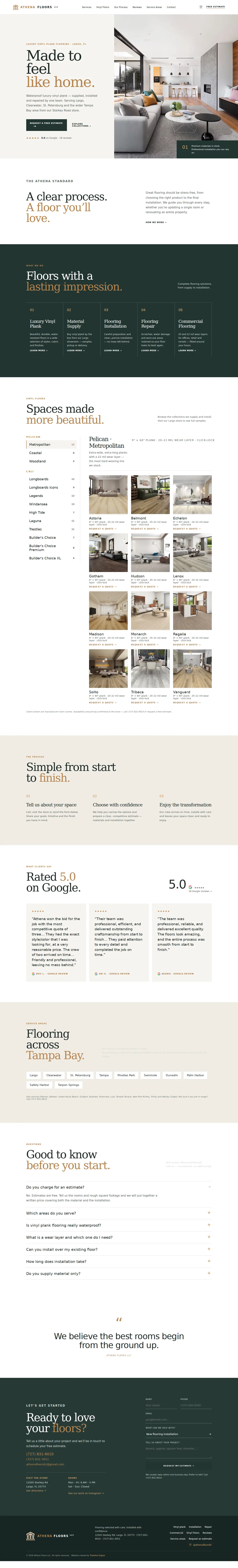Full Athena Floors LLC homepage
